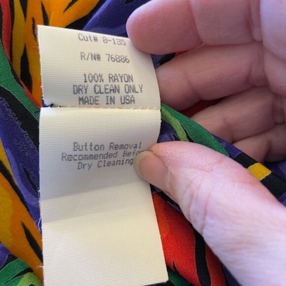 Vintage Platinum by Dorothy Schoelen Funky Heart Button Artsy Coat Dress Medium - Picture 11 of 12